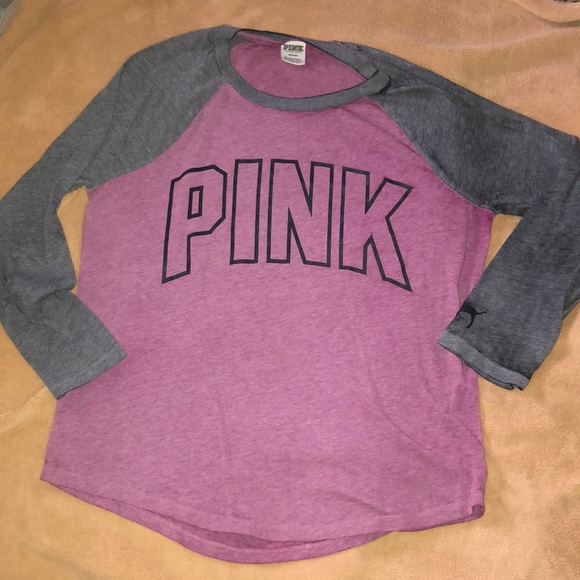 PINK Victoria's Secret Tops - Pink VS Baseball Tee